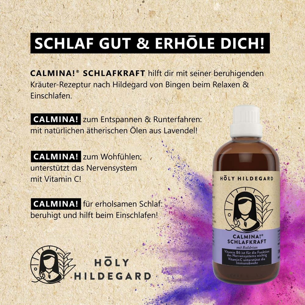 Holy Hildegard CALMINA!® SCHLAFKRAFT mit Baldrian 100 ml