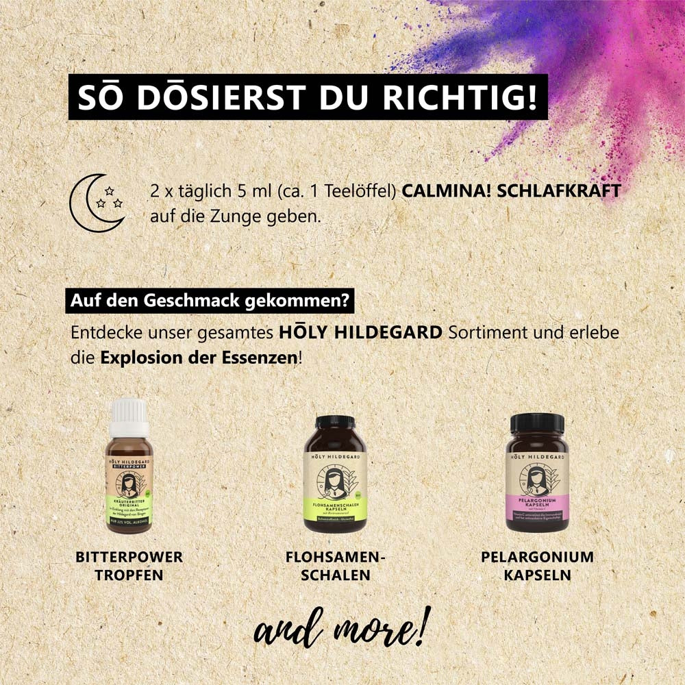 Holy Hildegard CALMINA!® SCHLAFKRAFT mit Baldrian 100 ml