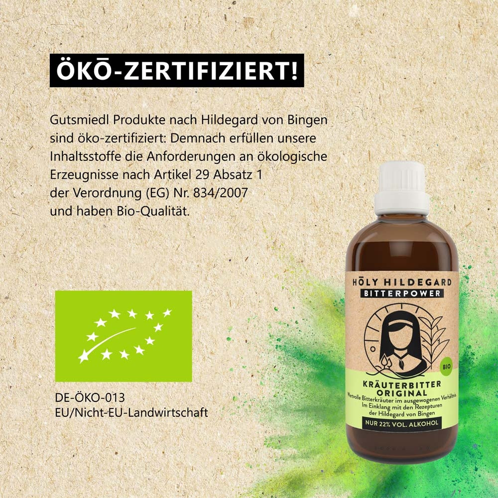 Holy Hildegard BitterPower Kräuterbitter Original (BIO) 100 ml
