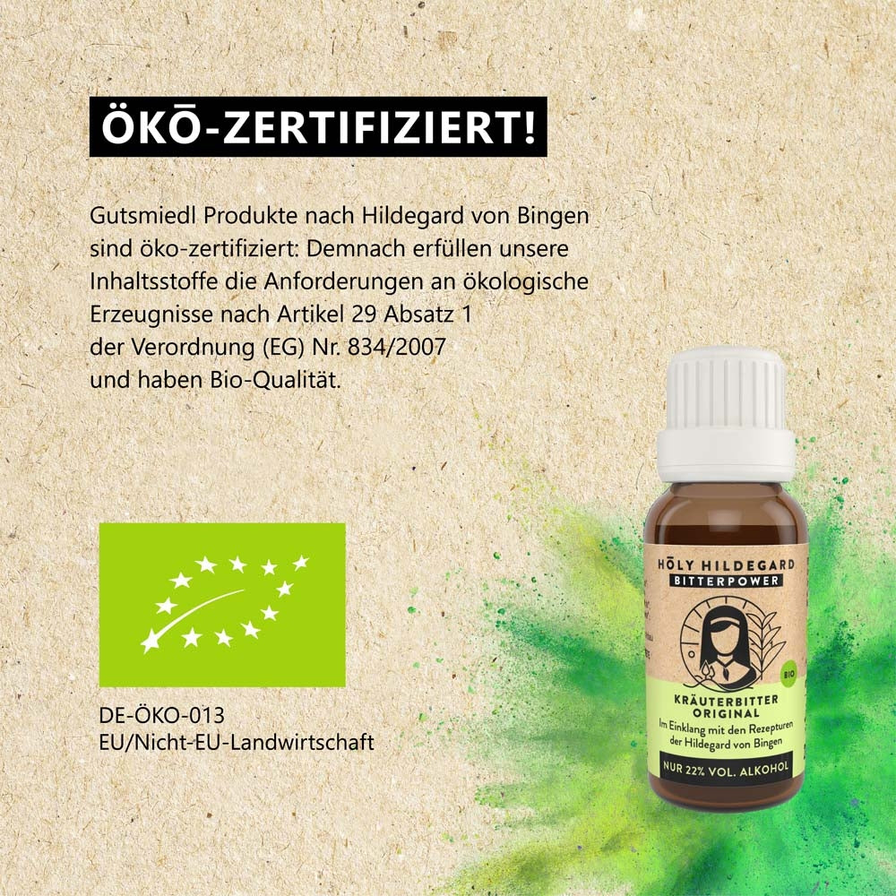 Holy Hildegard BitterPower Kräuterbitter Original (BIO) 20 ml