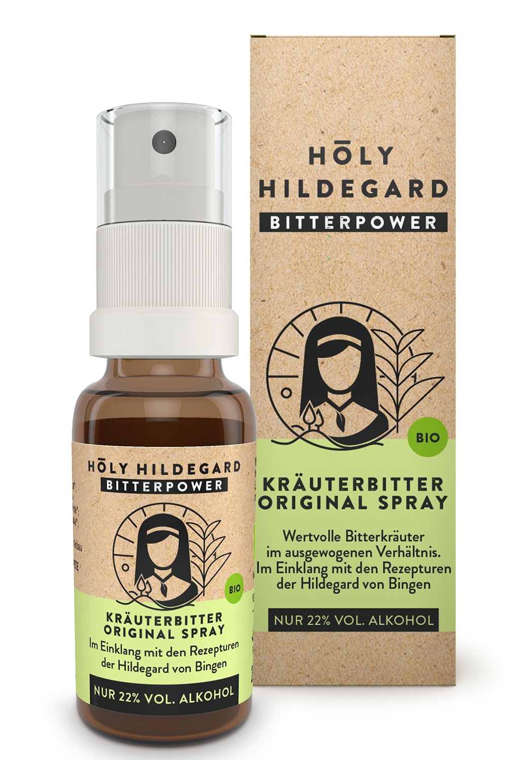 Holy Hildegard BitterPower Spray Kräuterbitter Original (BIO) 20 ml