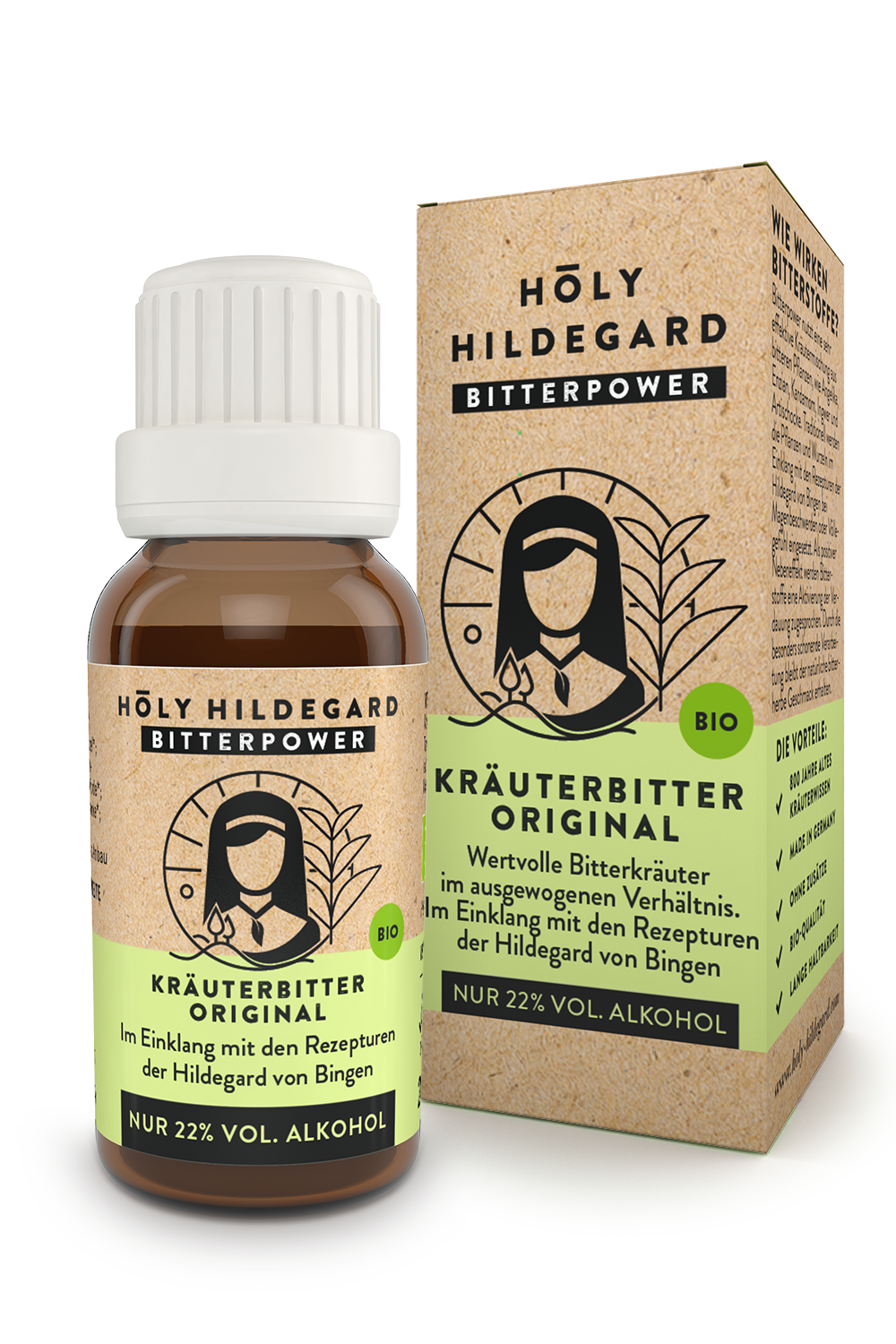 Holy Hildegard BitterPower Kräuterbitter Original (BIO) 20 ml
